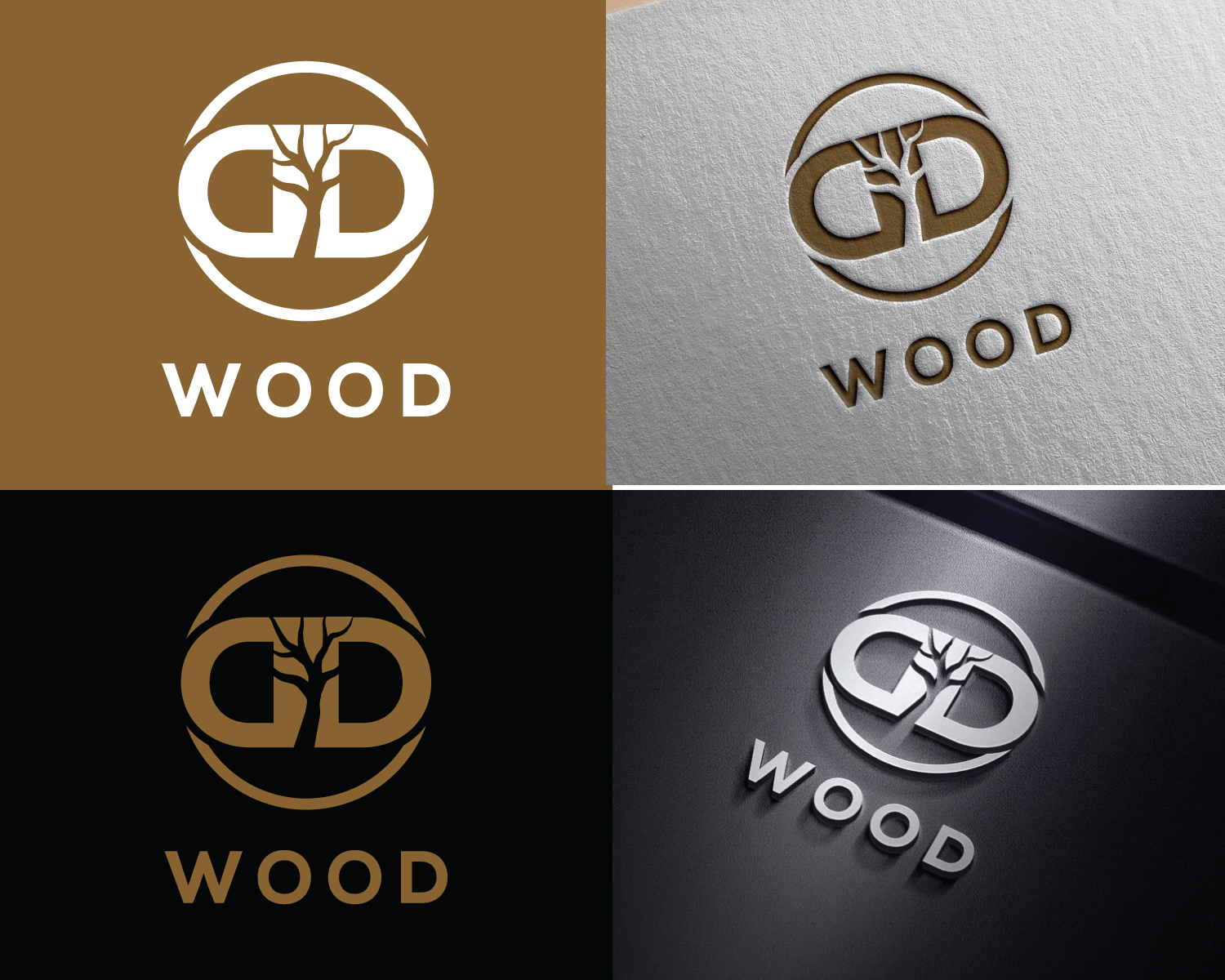 Logo Design by Atec for Double D's Wood | Design #34732006