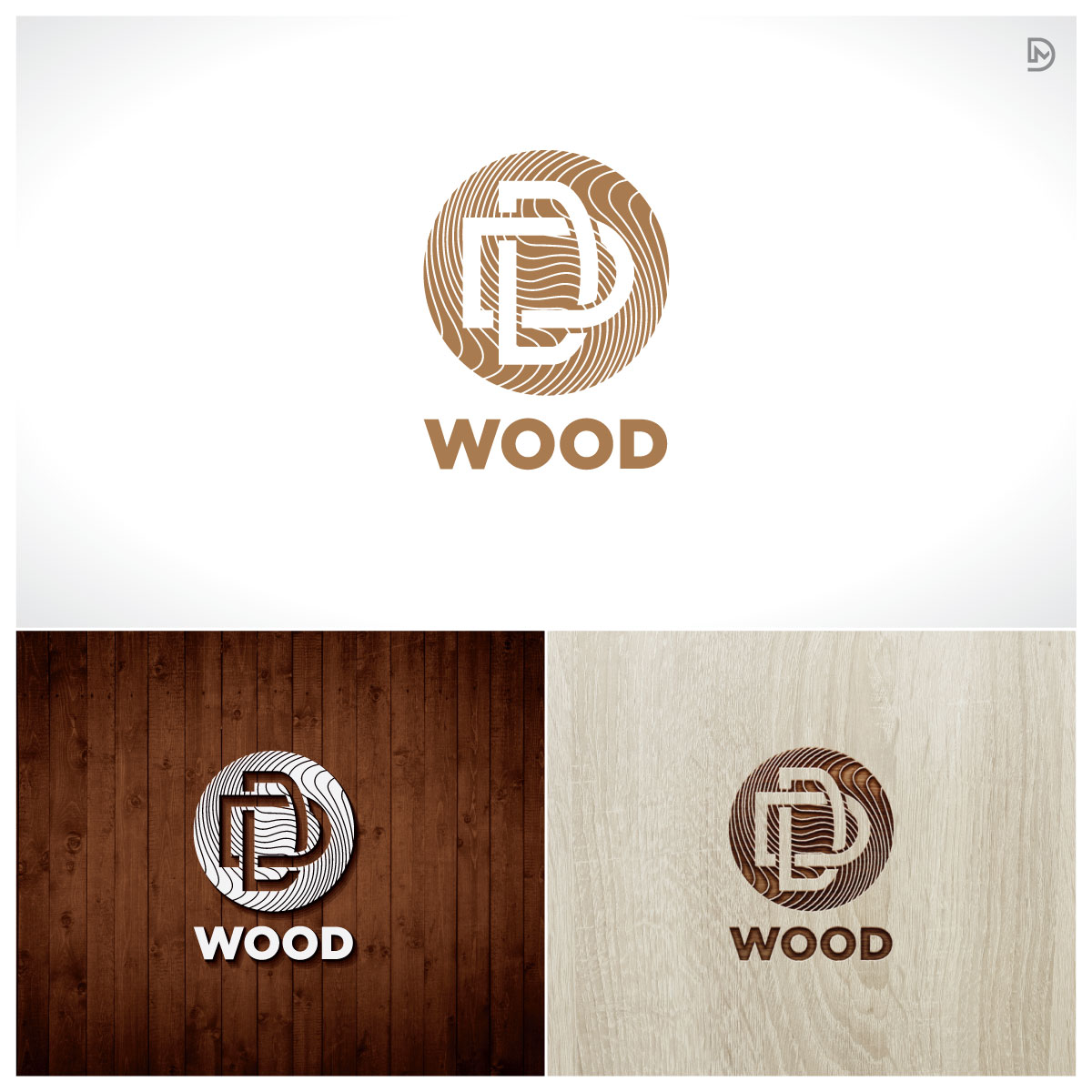 Logo Design by D_Mantra for Double D's Wood | Design #34724102