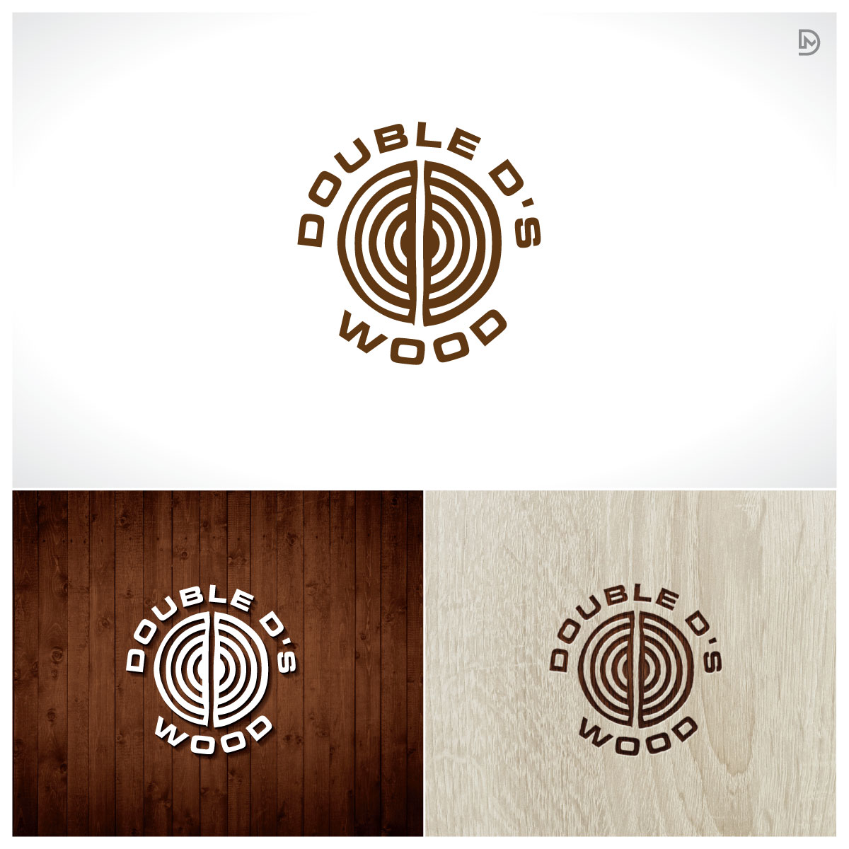 Logo Design by D_Mantra for Double D's Wood | Design #34724103
