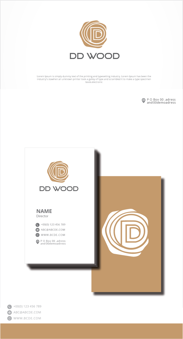 Logo Design by zebronicgraphic for Double D's Wood | Design #34724210
