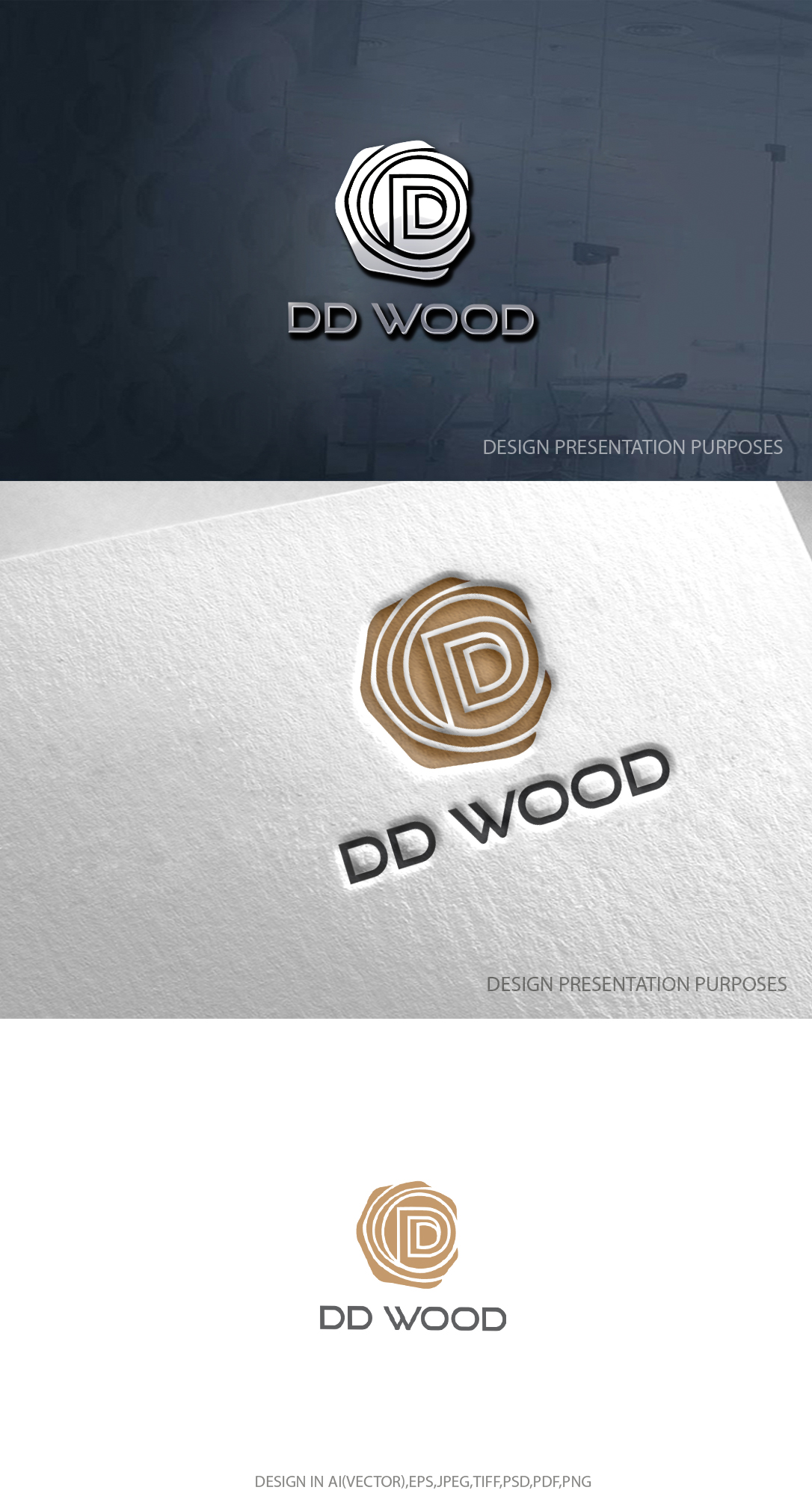Logo Design by zebronicgraphic for Double D's Wood | Design #34724212