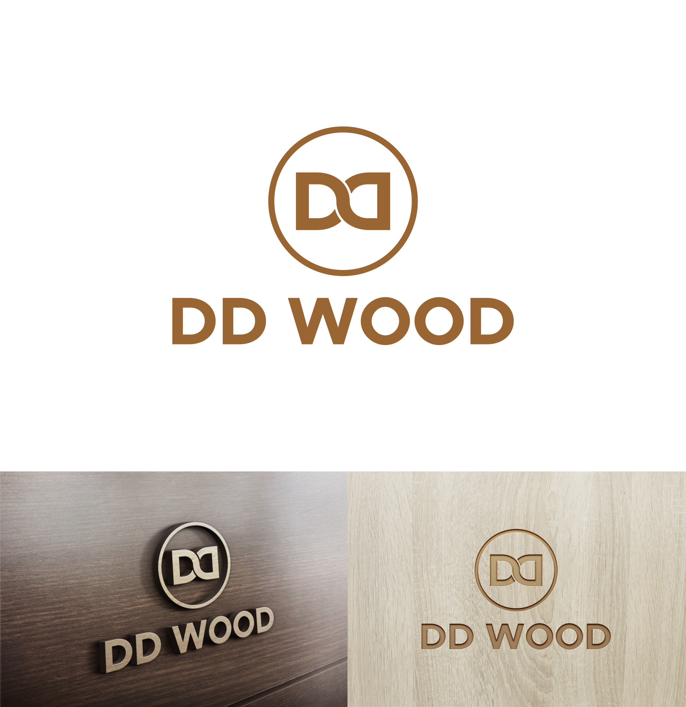Logo Design by RAN MEI JS for Double D's Wood | Design #34719780