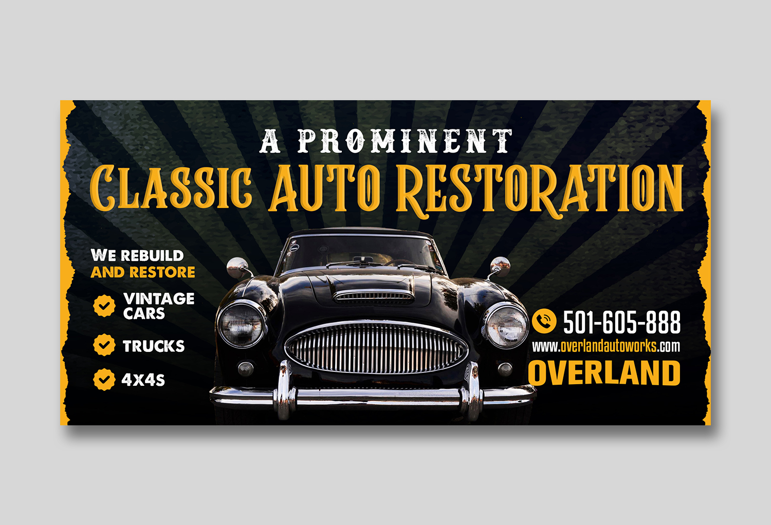 Diseño Gráfico por debdesign para Overland Autoworks | Diseño #34738947