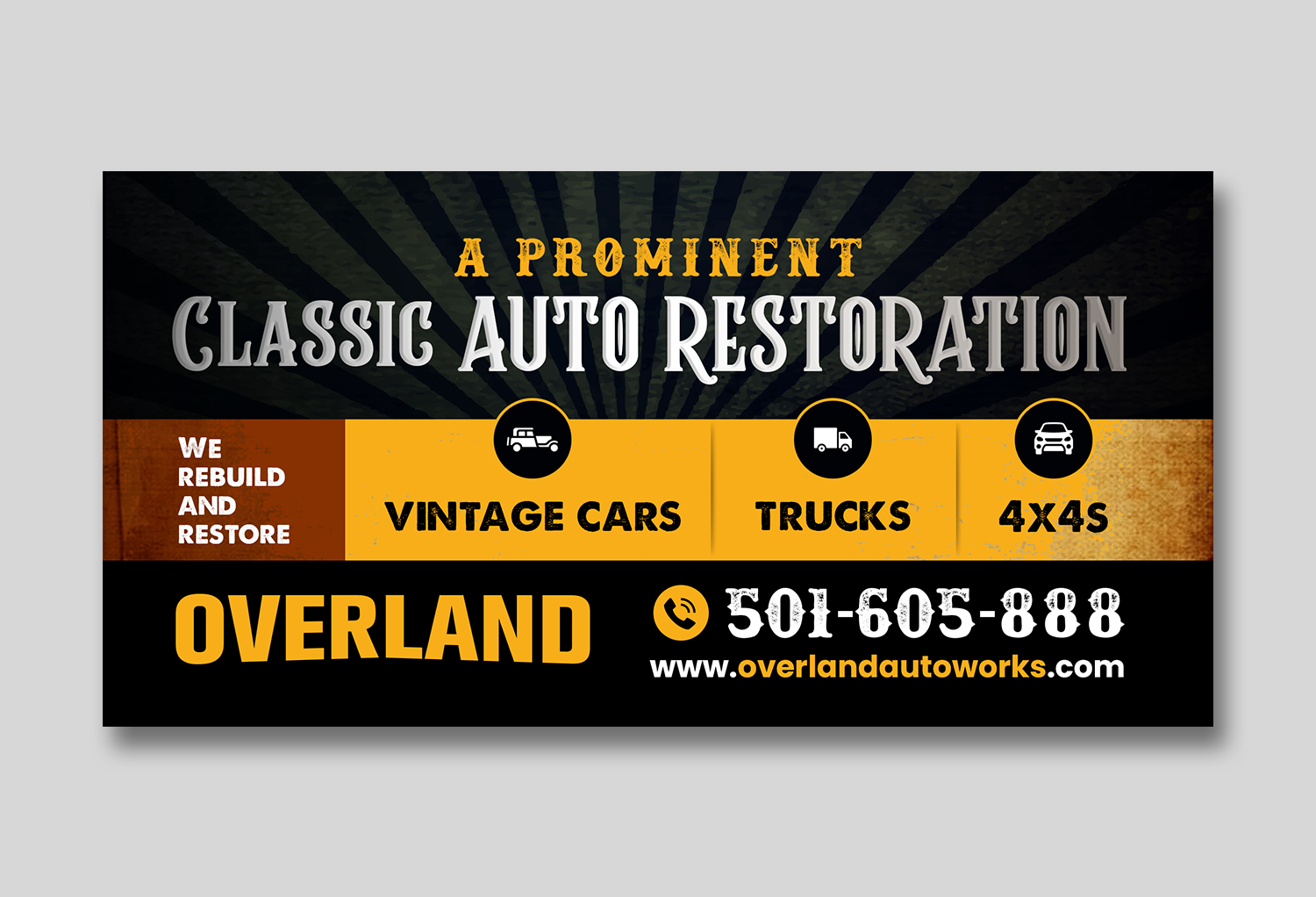 Diseño Gráfico por debdesign para Overland Autoworks | Diseño #34738948