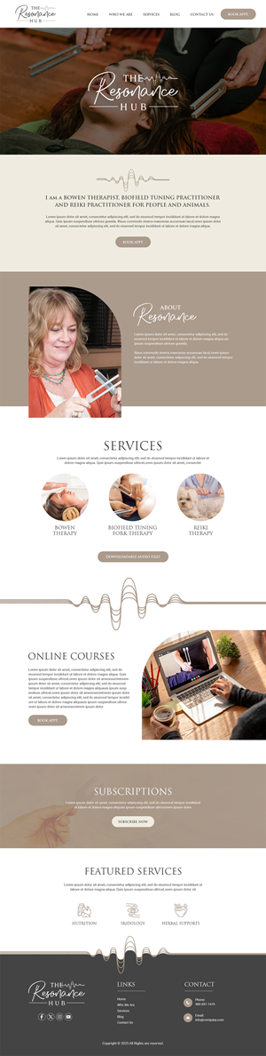 Diseño de Squarespace por MAHABA