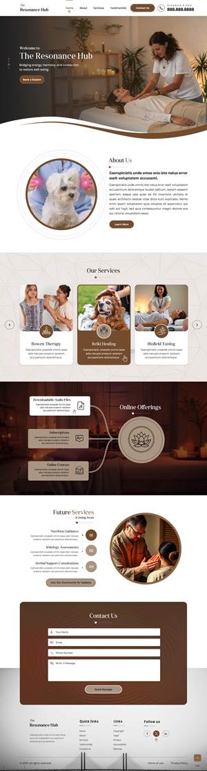 Squarespace Design by pb for this project | Design: #34733279