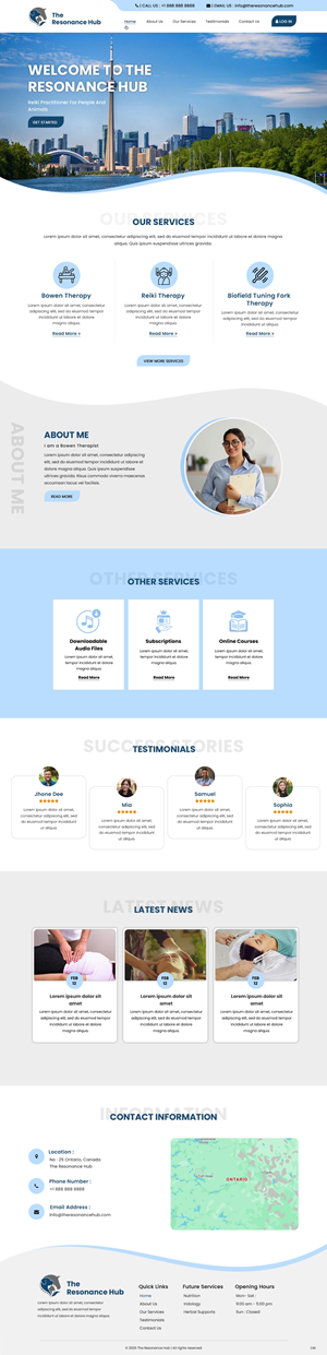 Squarespace Design by pb for this project | Design: #34740109