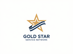 Gold Star Service Network Logo Design