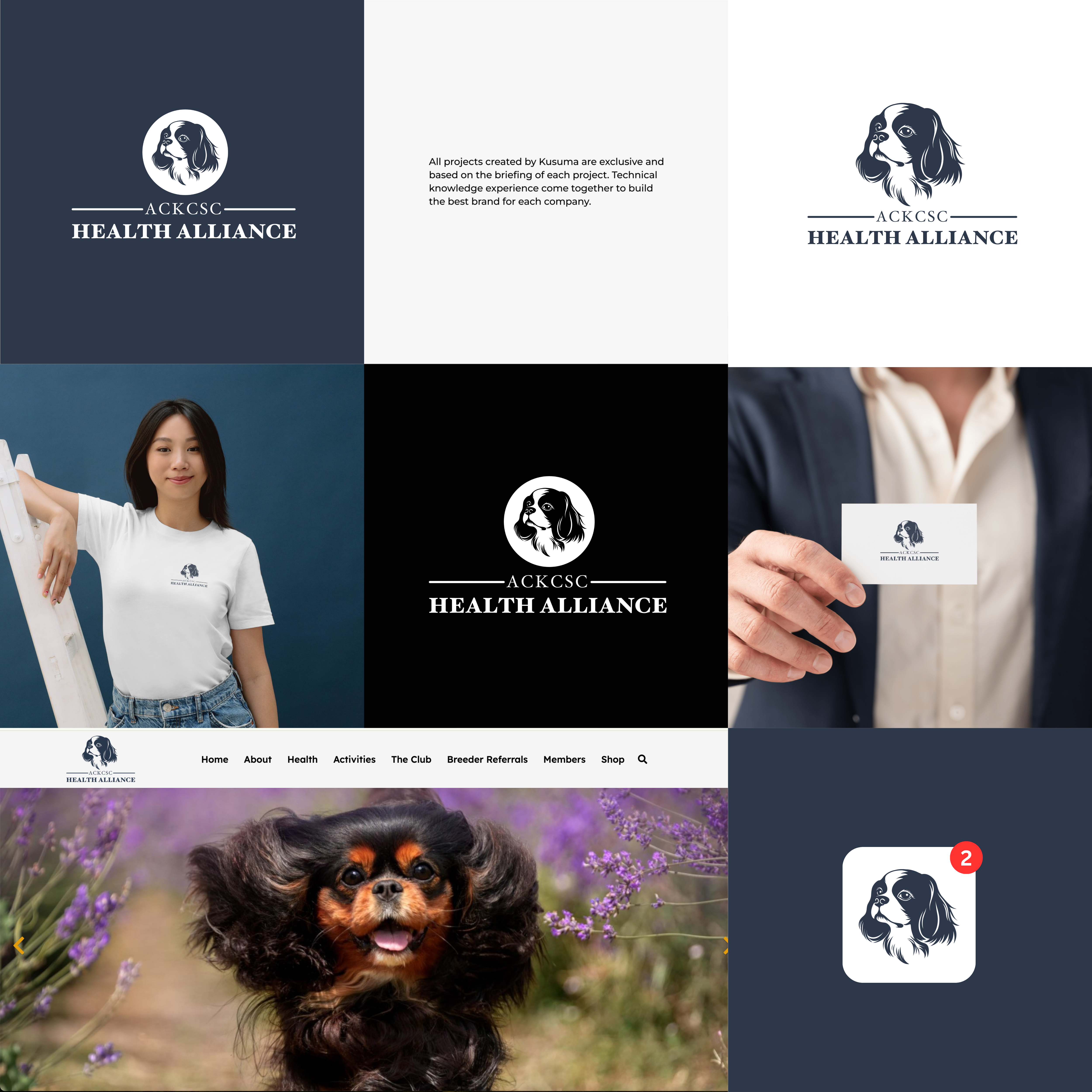Vector Design by Kusuma Studio for American Cavalier King Charles Spaniel Club | Design #34804255