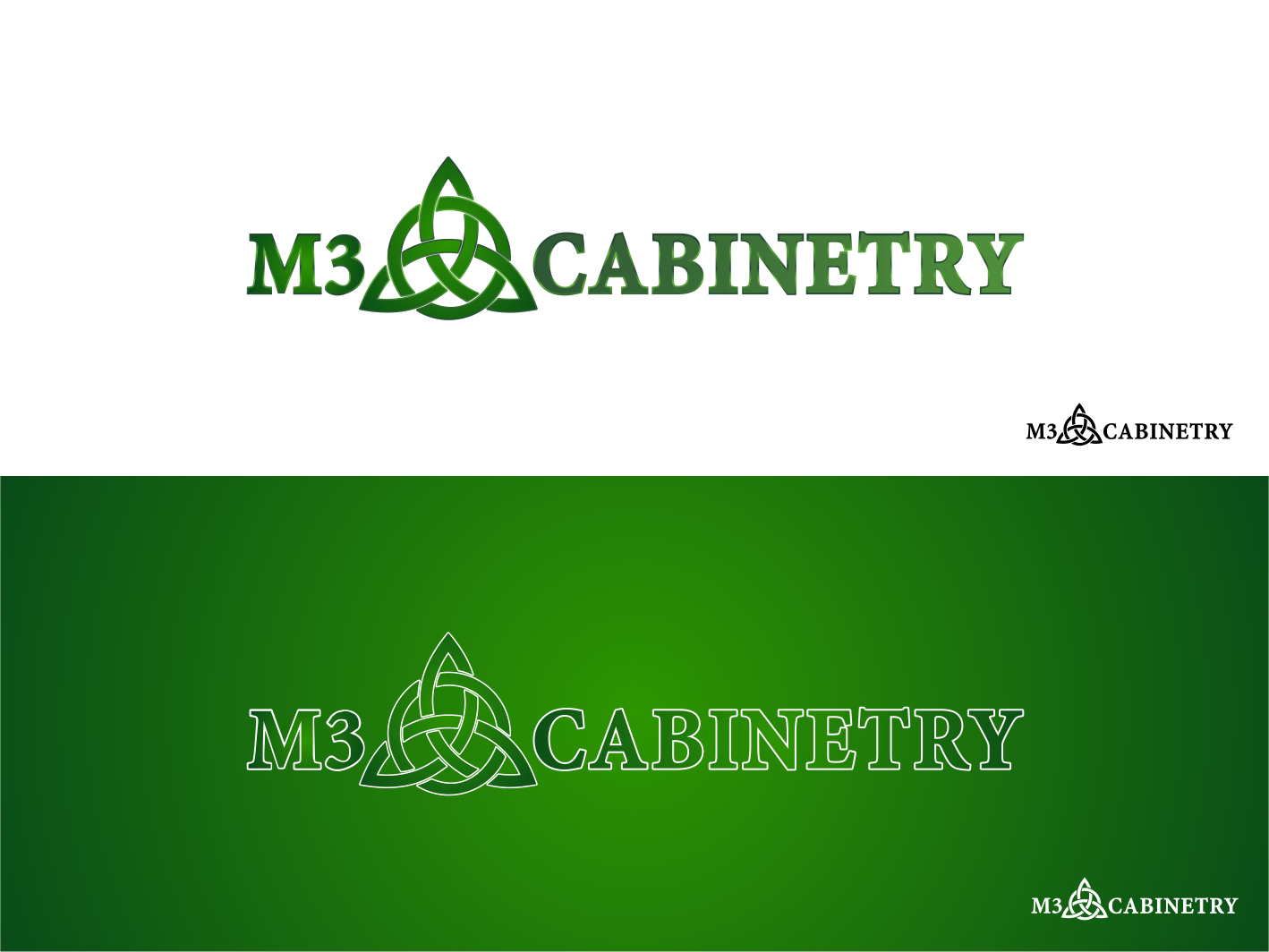 Logo Design by Tony Bishop for M3 Cabinetry | Design #34733735