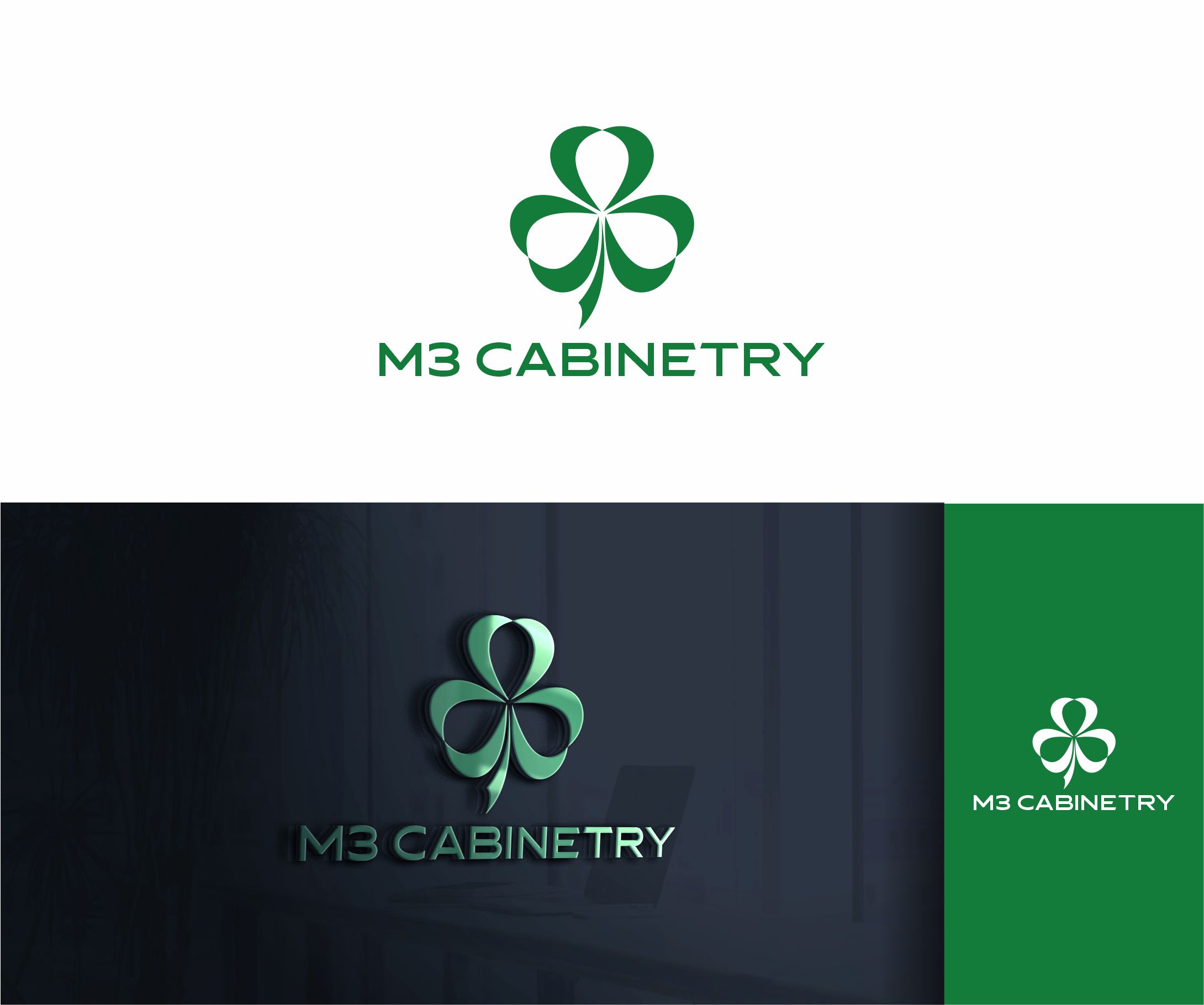 Logo Design by alkaline for M3 Cabinetry | Design #34731738