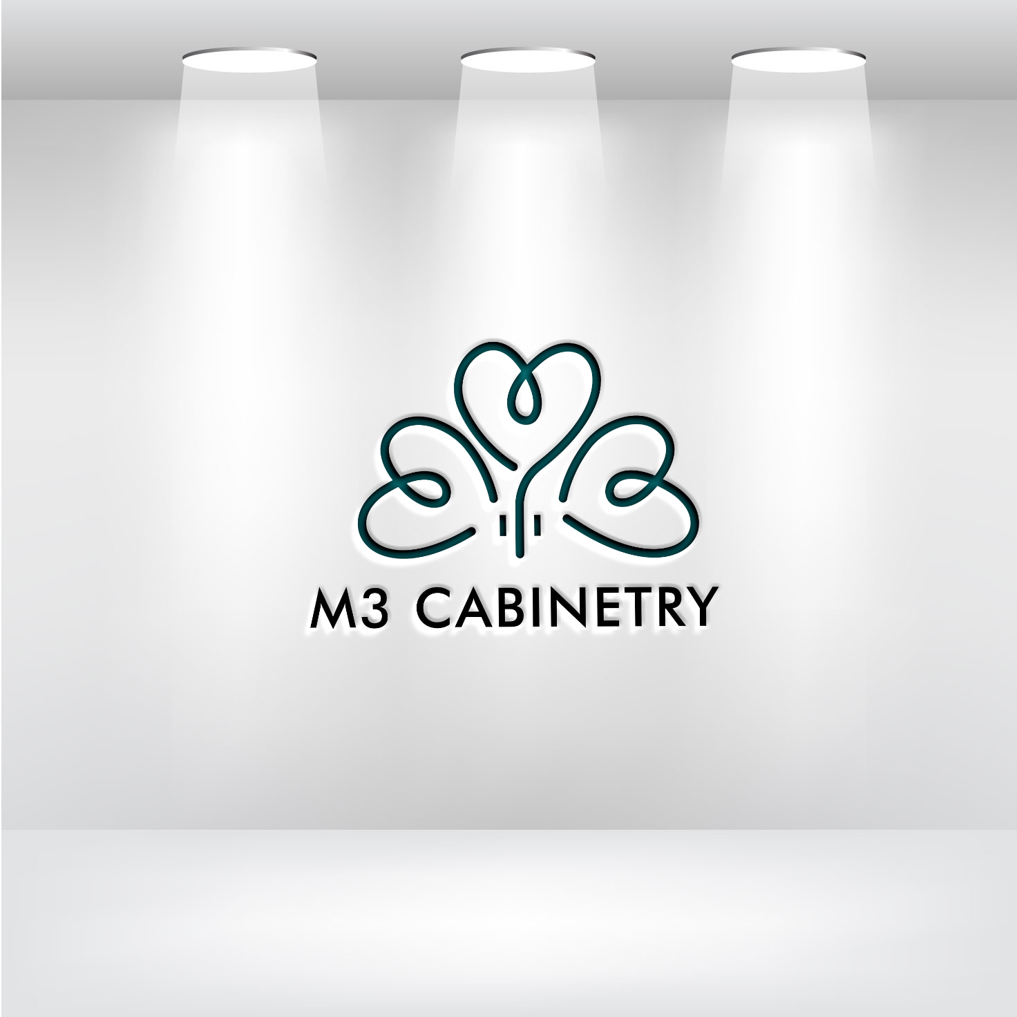 Logo Design by Graphixpointt for M3 Cabinetry | Design #34727530