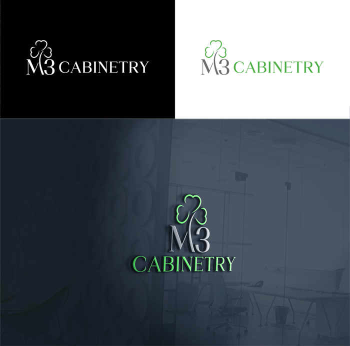 Logo Design by RA-bica for M3 Cabinetry | Design #34730961