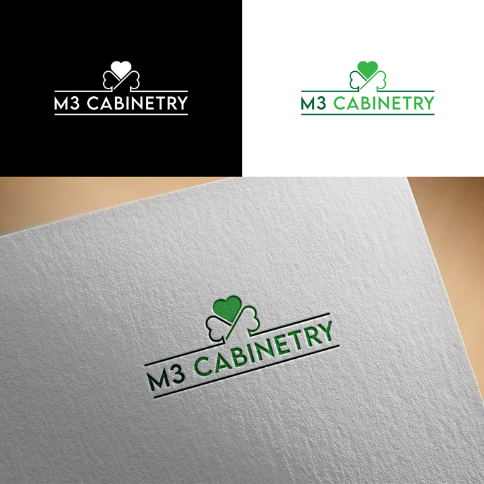 Logo Design by RA-bica for M3 Cabinetry | Design #34730964