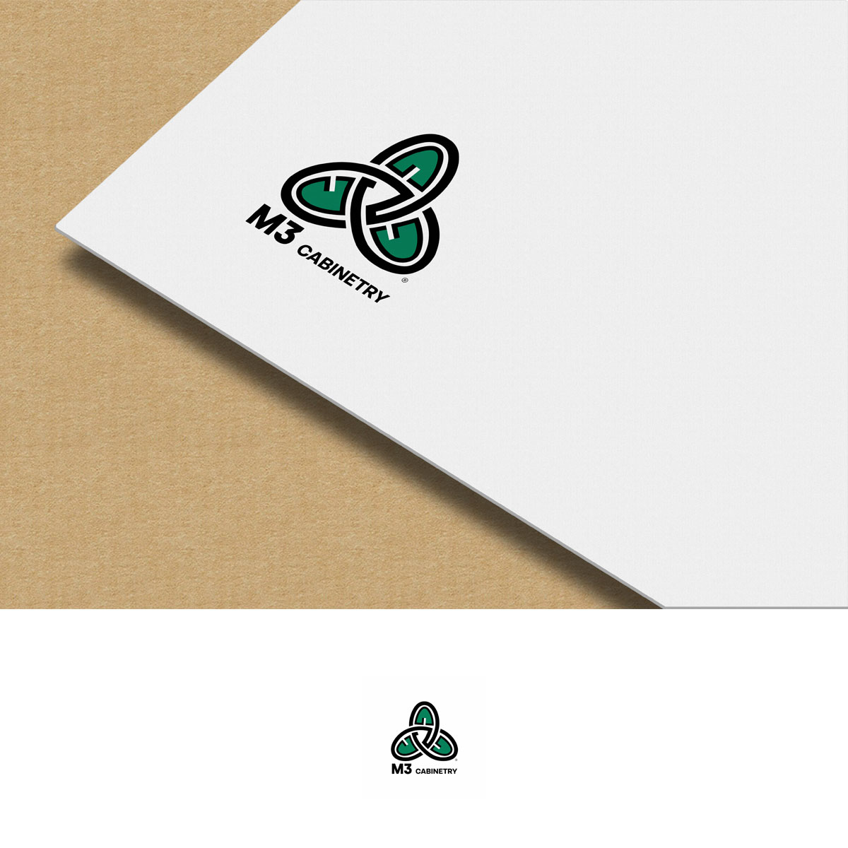 Logo Design by mekail for M3 Cabinetry | Design #34730389