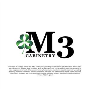 Logo Design by diego costa for M3 Cabinetry | Design: #34732133