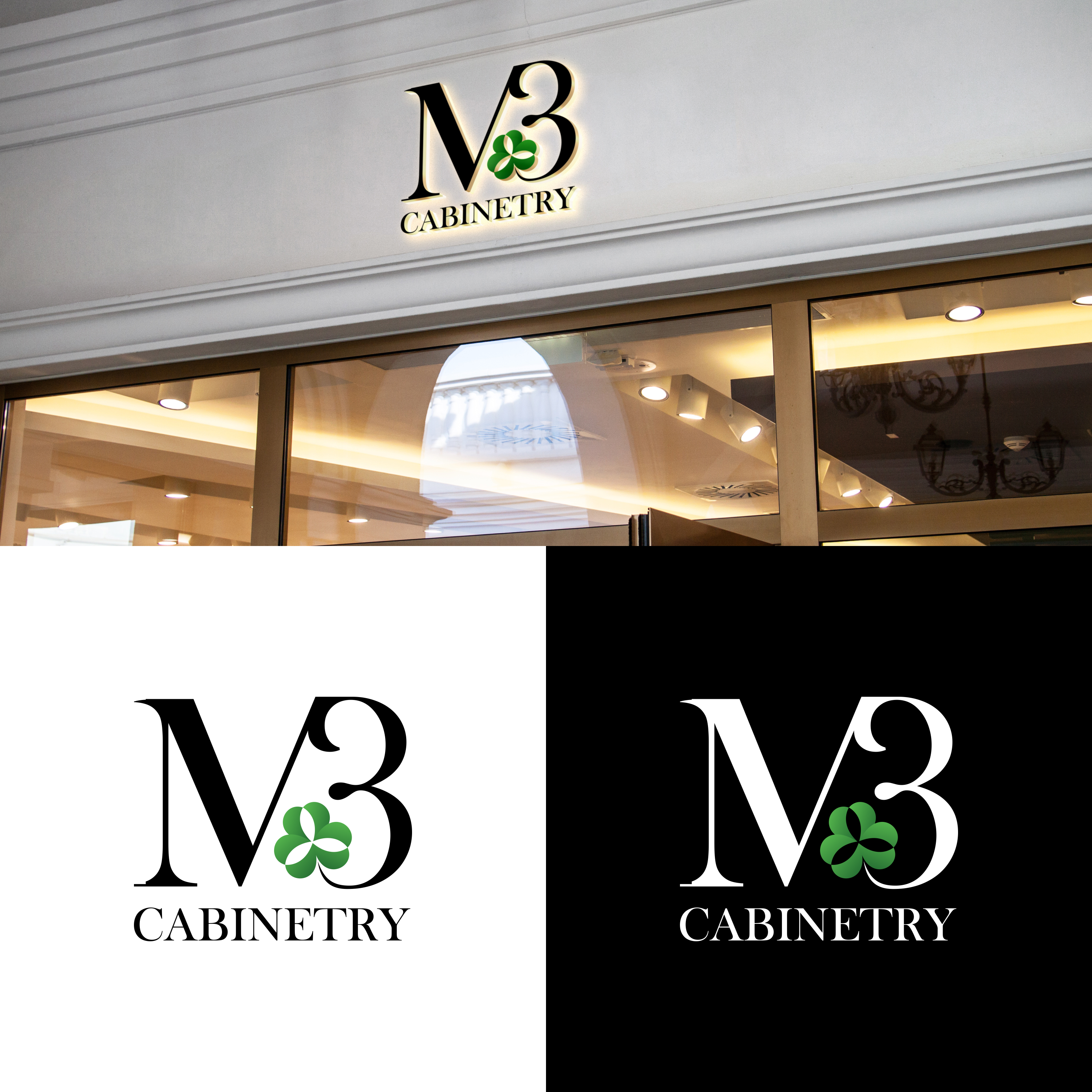 Logo Design by syad666 for M3 Cabinetry | Design #34728366