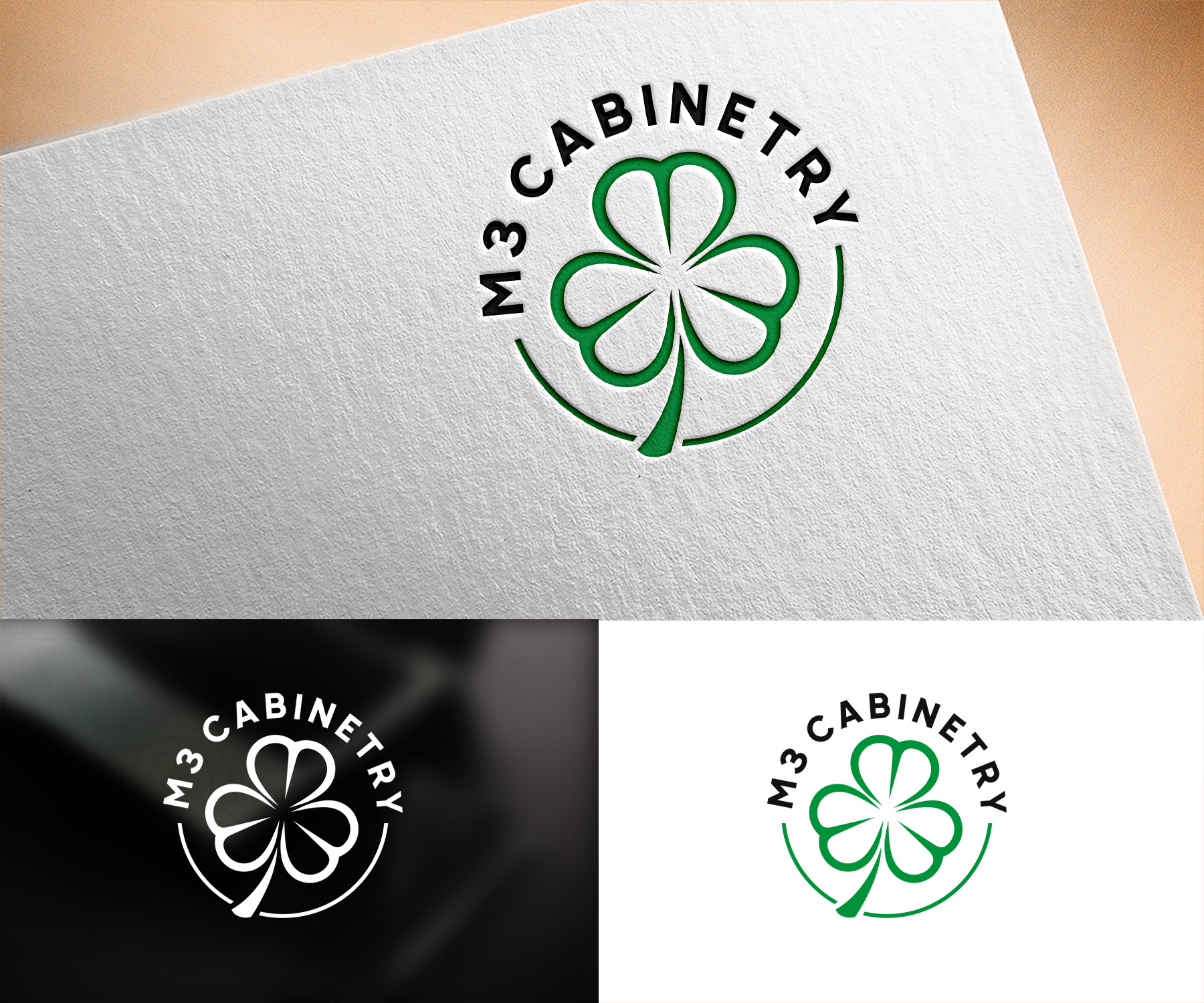 Logo Design by Vishak vasu for M3 Cabinetry | Design #34769121