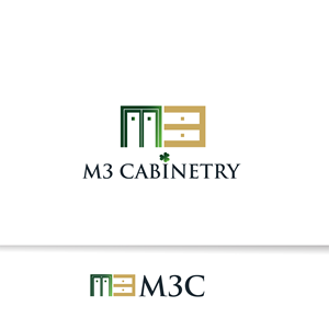 Logo Design by megamen for M3 Cabinetry | Design: #34735296