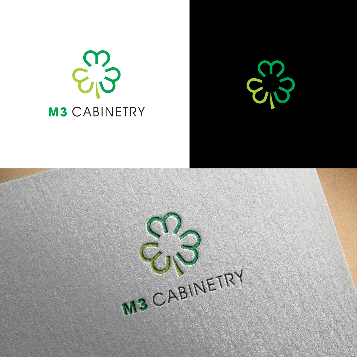 Logo Design by bijuak for M3 Cabinetry | Design #34730798