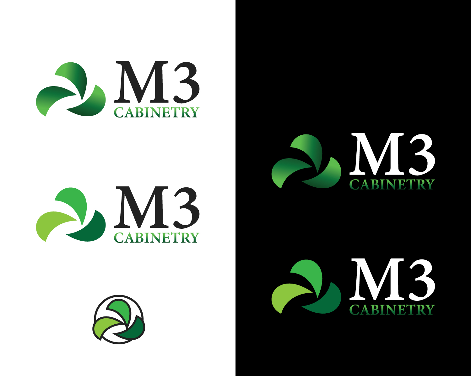 Logo Design by MAWBM for M3 Cabinetry | Design #34759877