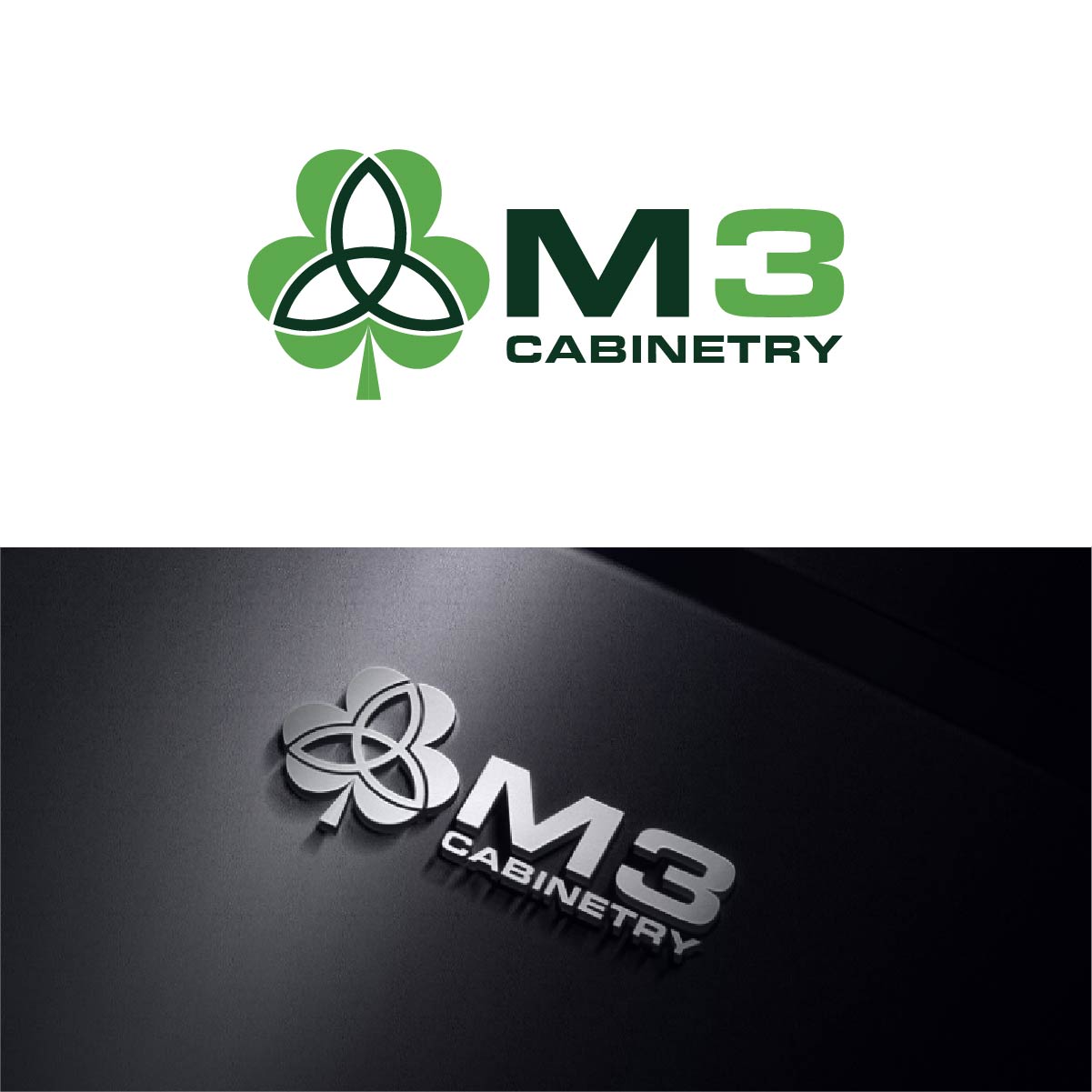 Logo Design by fly  design for M3 Cabinetry | Design #34731531