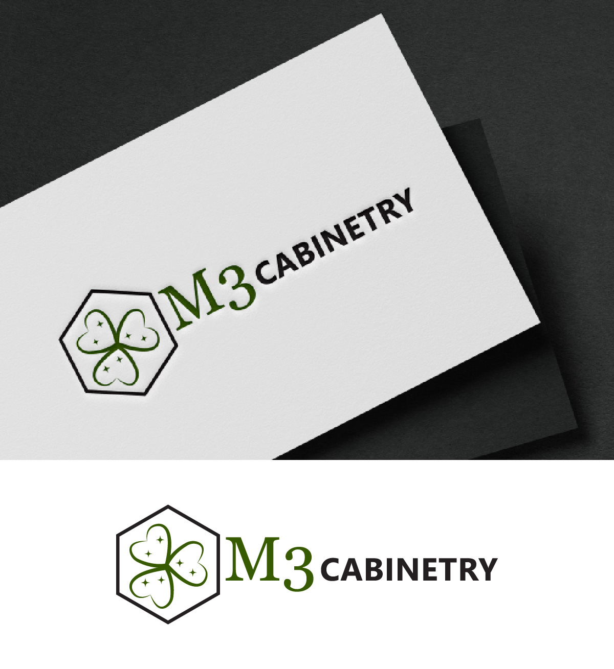 Logo Design by fly  design for M3 Cabinetry | Design #34731532