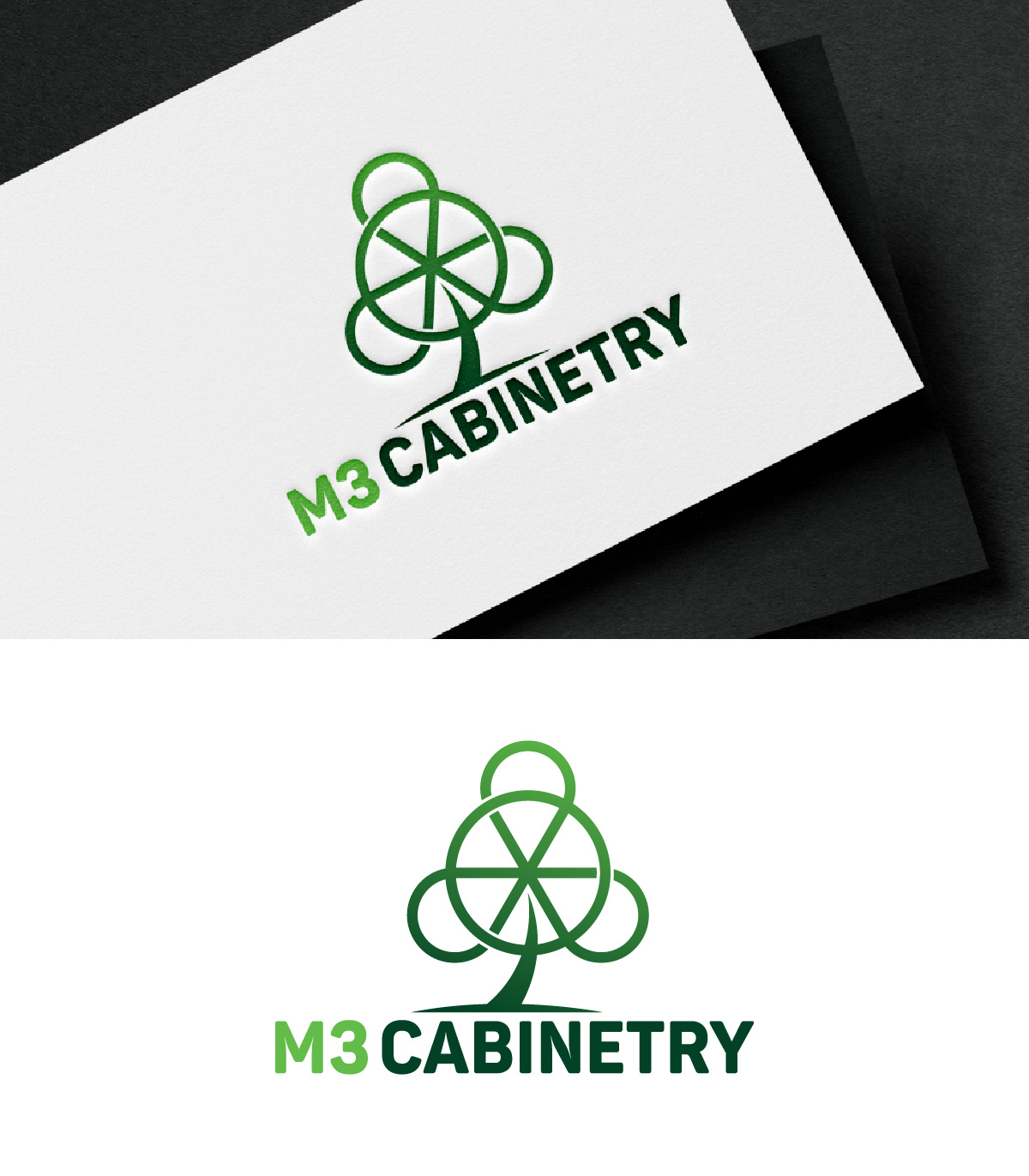 Logo Design by fly  design for M3 Cabinetry | Design #34731540