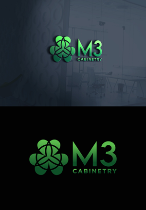 Logo Design by fly  design for M3 Cabinetry | Design: #34731543
