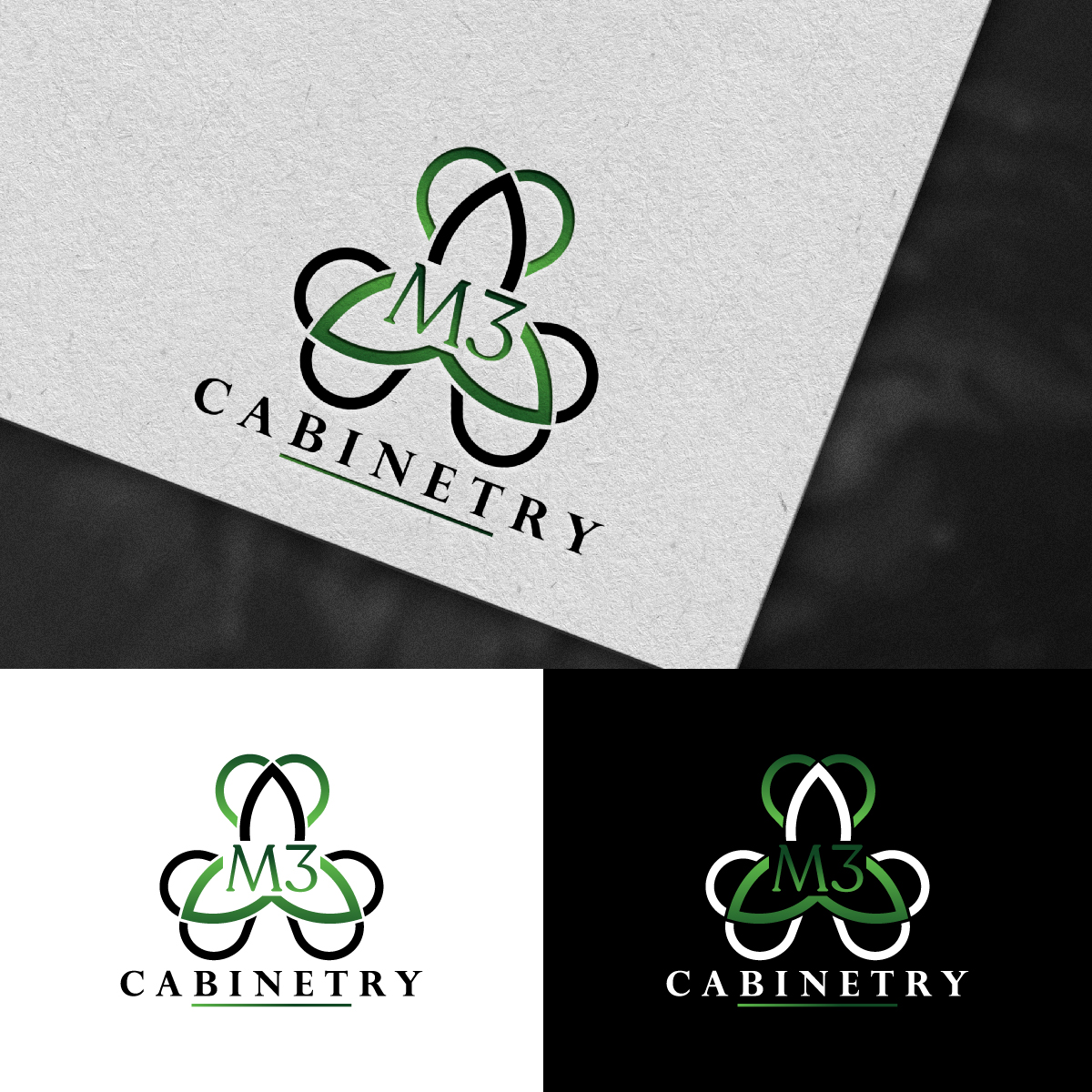 Logo Design by DesignLima for M3 Cabinetry | Design #34740984
