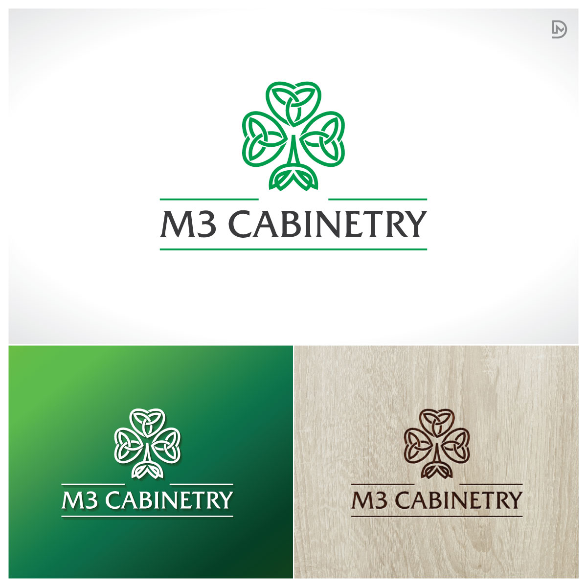 Logo Design by D_Mantra for M3 Cabinetry | Design #34729473