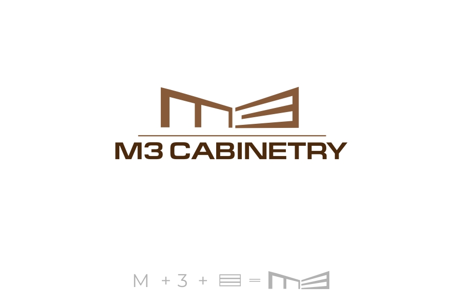 Logo Design by iamrady for M3 Cabinetry | Design #34752714