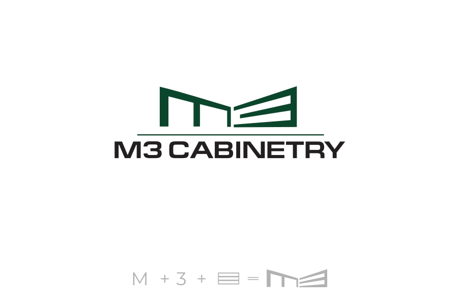Logo Design by iamrady for M3 Cabinetry | Design #34752722