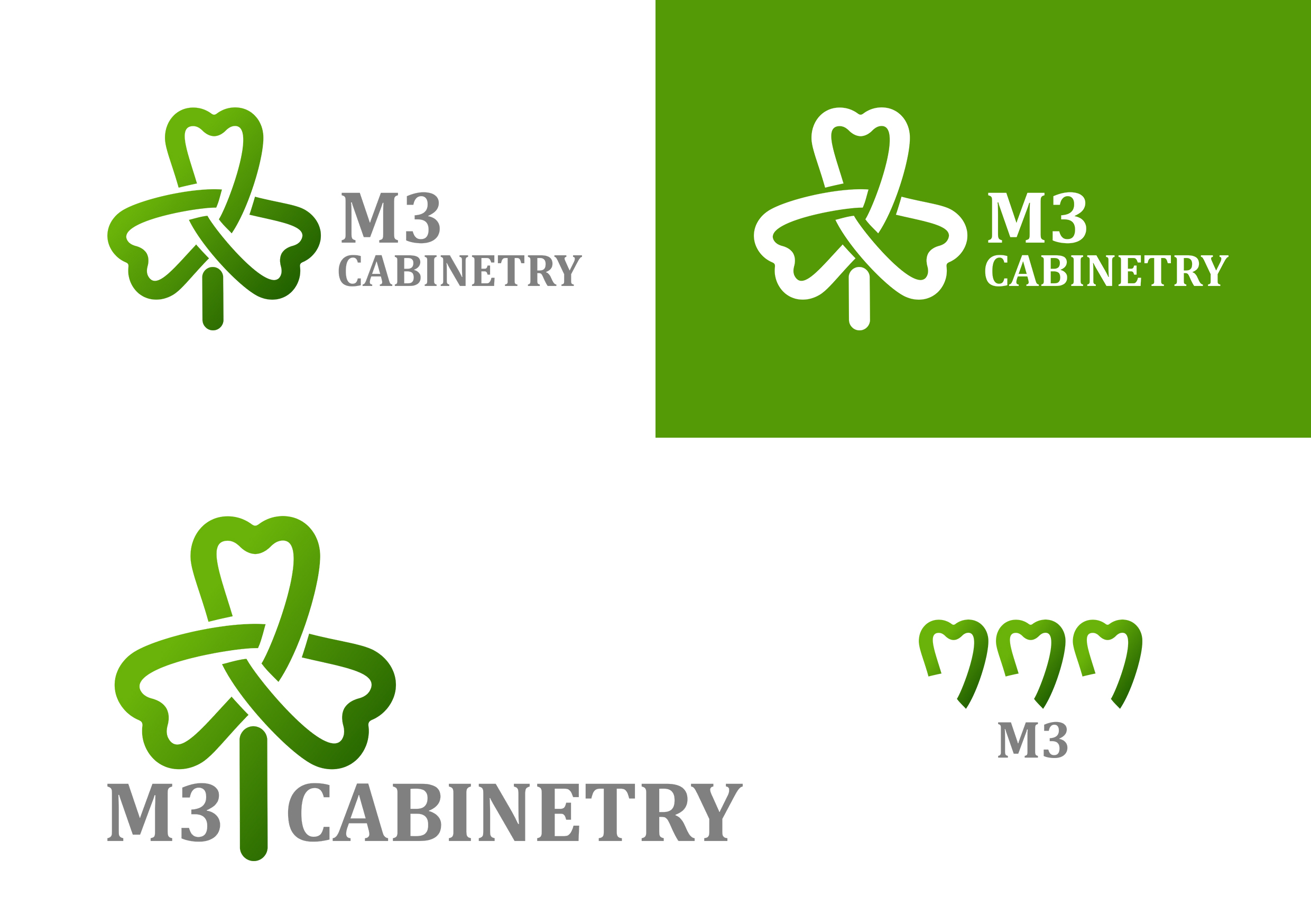 Logo Design by Olgert for M3 Cabinetry | Design #34764479
