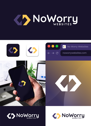 Logo-Design von Aezakmi für No Worry Websites | Design: #34766087