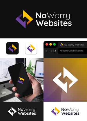 Logo-Design von Aezakmi für No Worry Websites | Design: #34779655