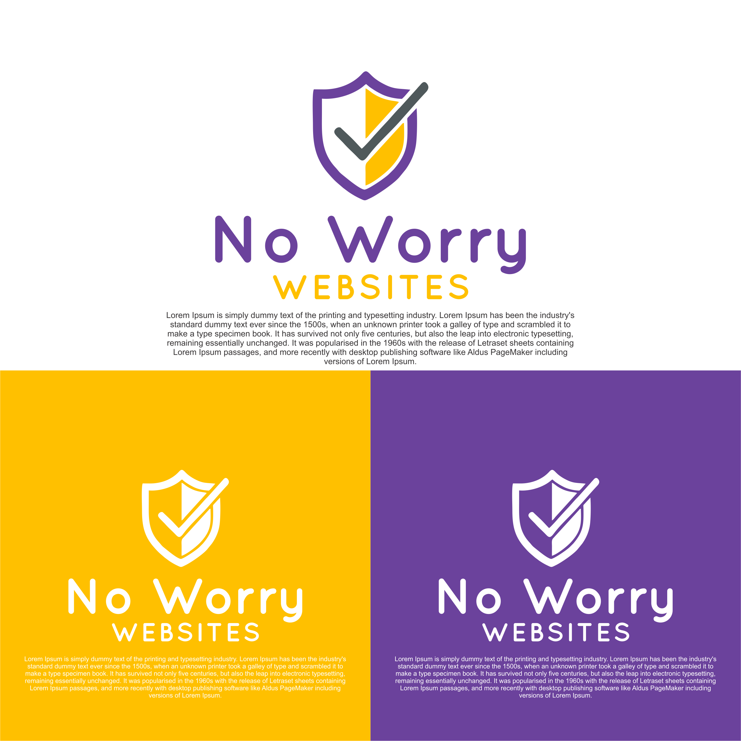 Logo Design by diego costa for No Worry Websites | Design #34731975