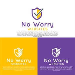 Logo Design by diego costa for No Worry Websites | Design: #34731975
