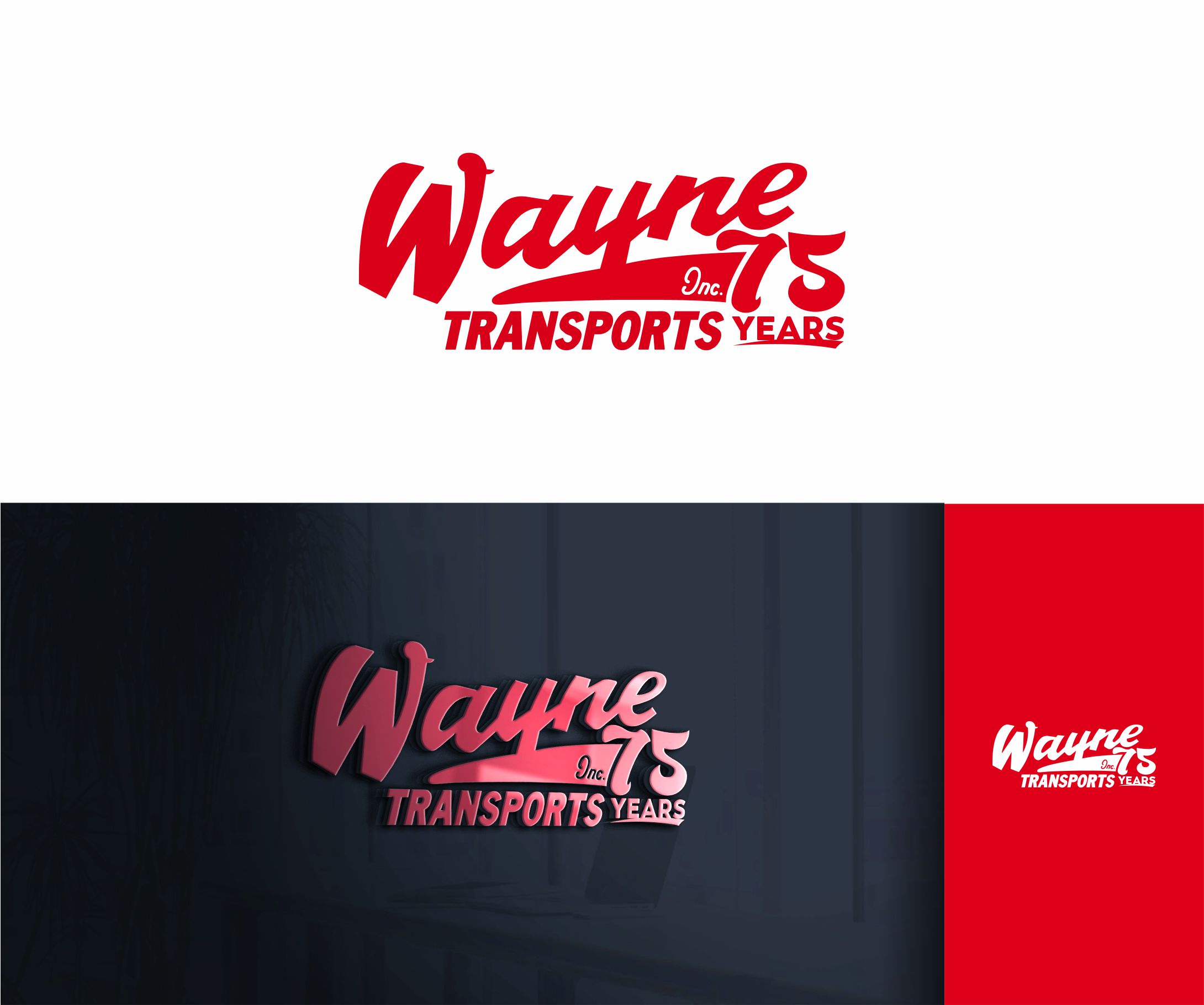 Logo Design by alkaline for Wayne Transports, Inc. | Design #34737397