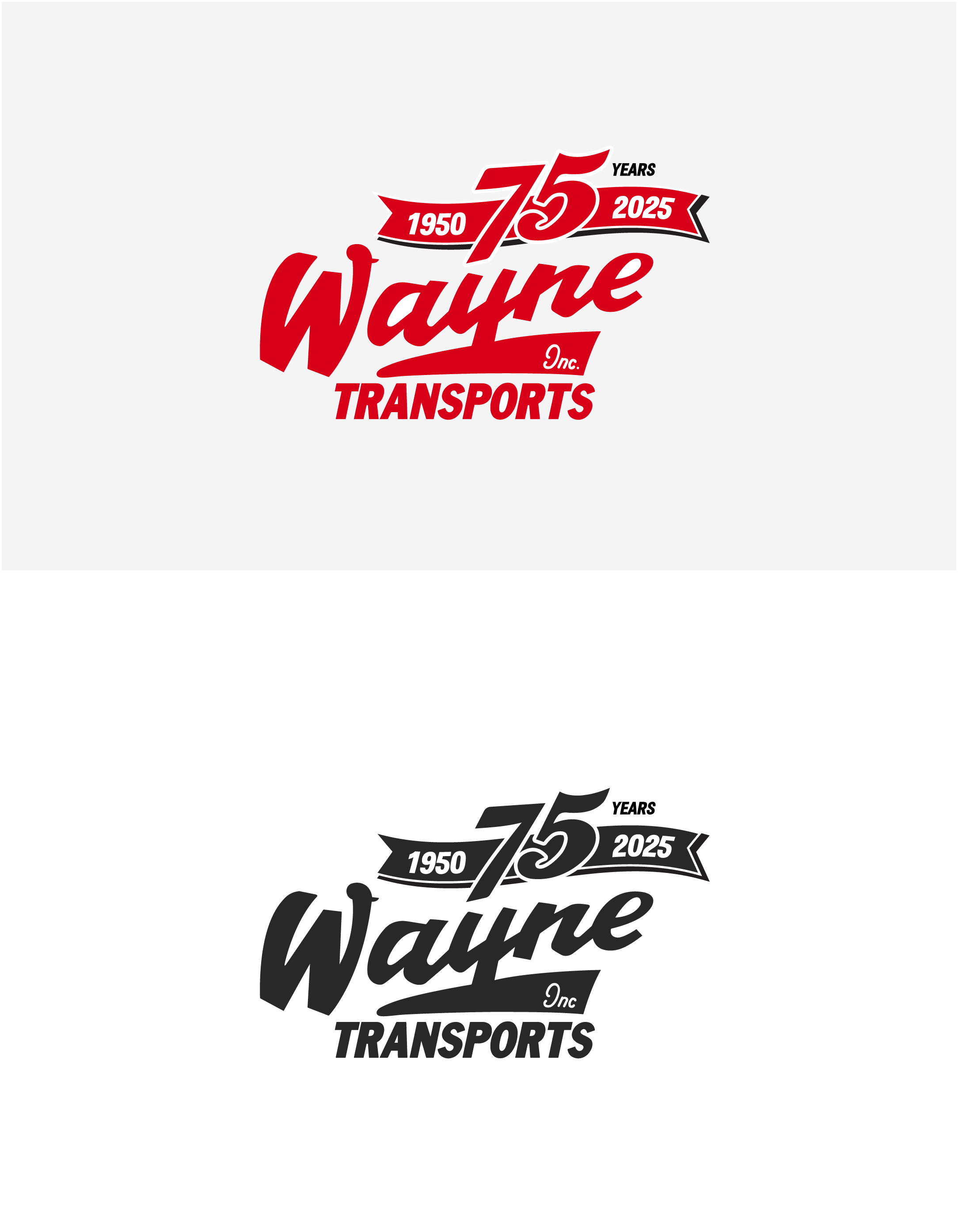 Logo Design by huda.visuals for Wayne Transports, Inc. | Design #34738040