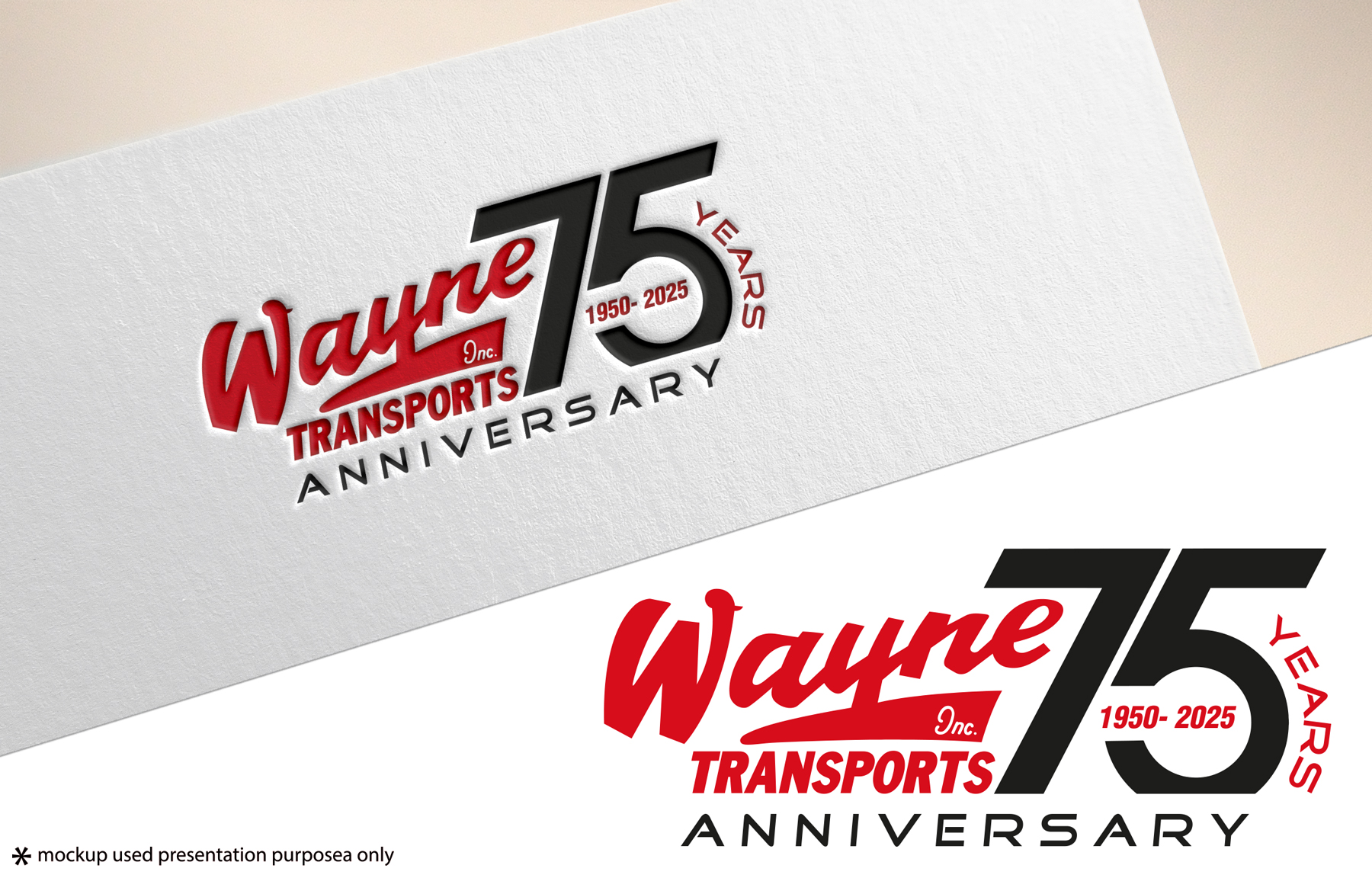 Logo Design by Rubia@ for Wayne Transports, Inc. | Design #34735291