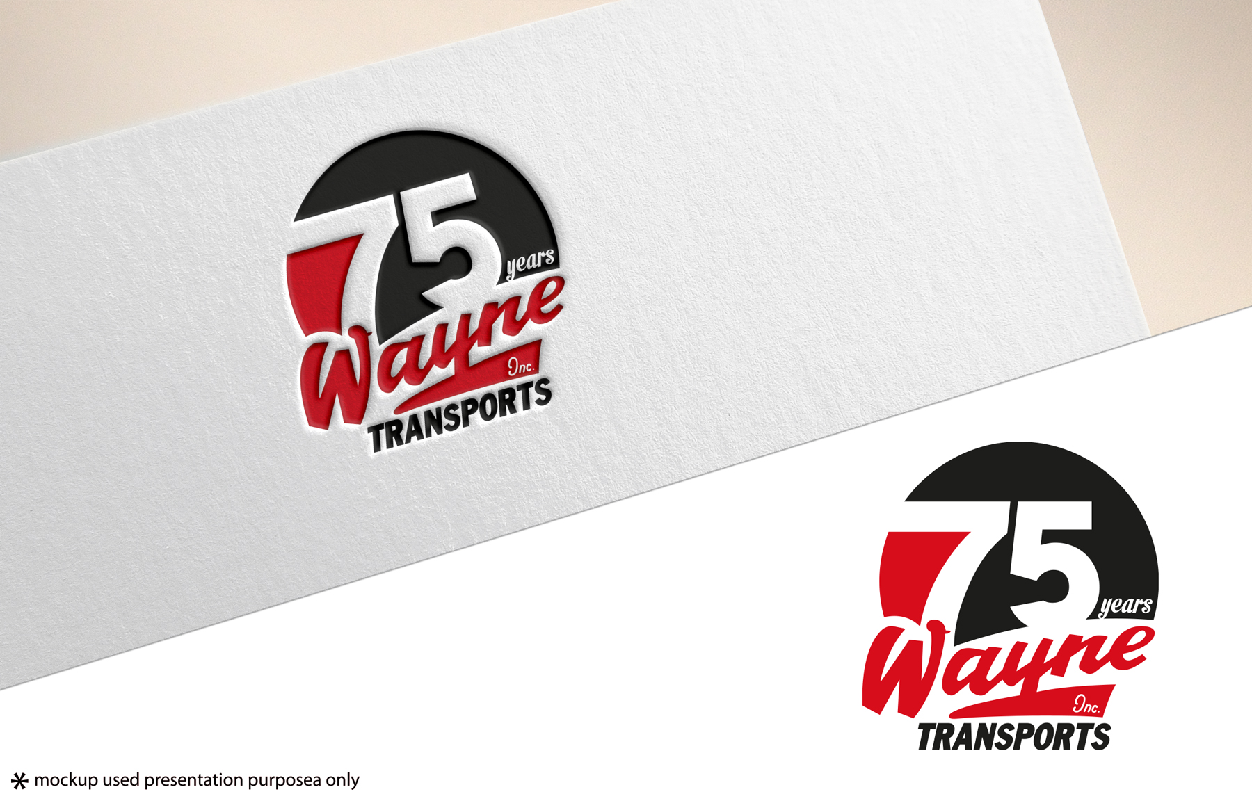 Logo Design by Rubia@ for Wayne Transports, Inc. | Design #34735292