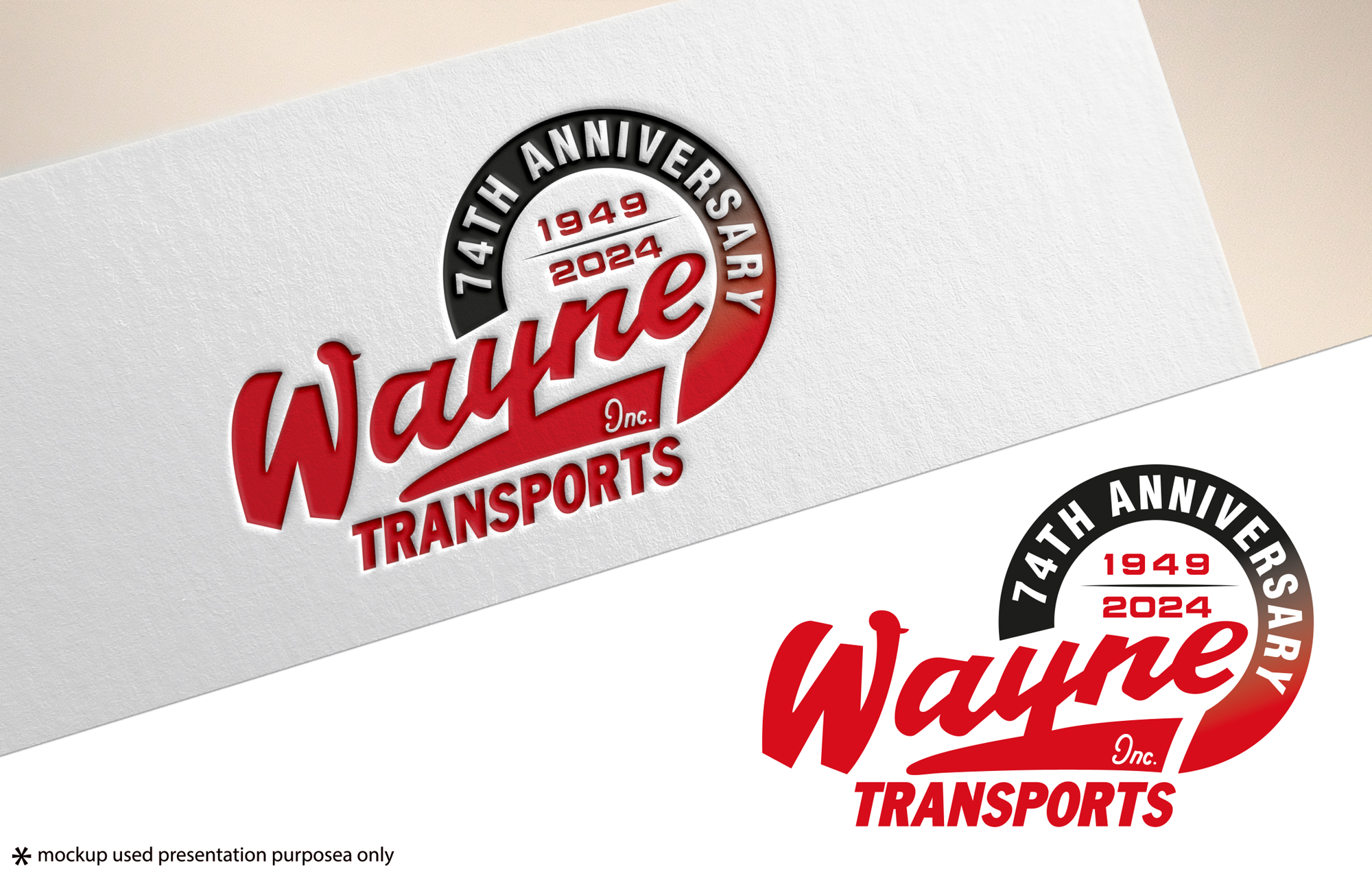 Logo Design by Rubia@ for Wayne Transports, Inc. | Design #34735293