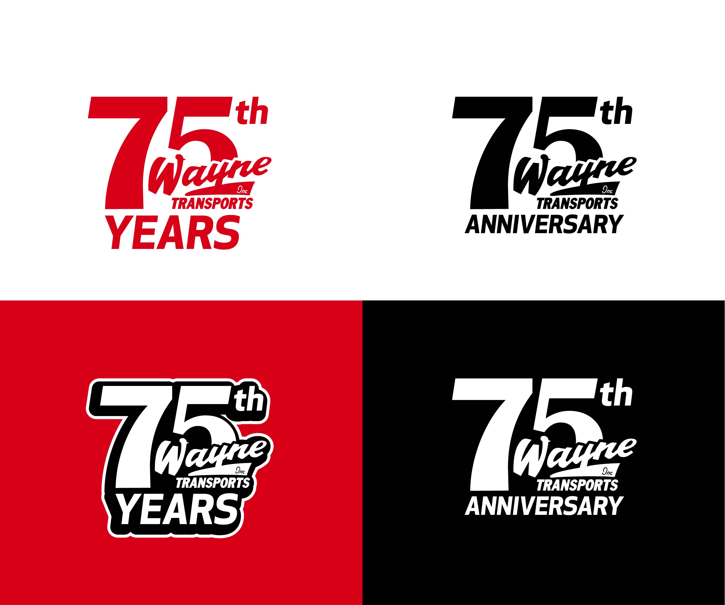 Logo Design by genzo for Wayne Transports, Inc. | Design #34736697