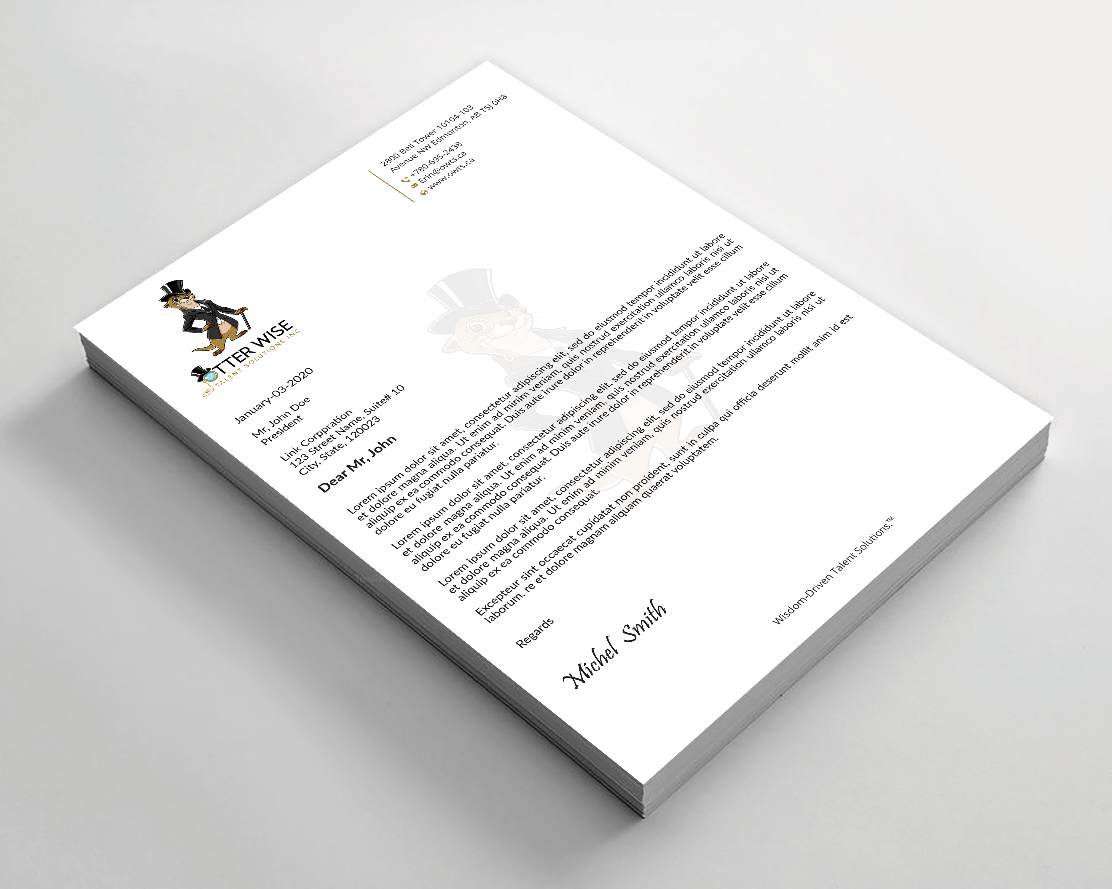 Letterhead Design by Expert Bappy for this project | Design #34735360
