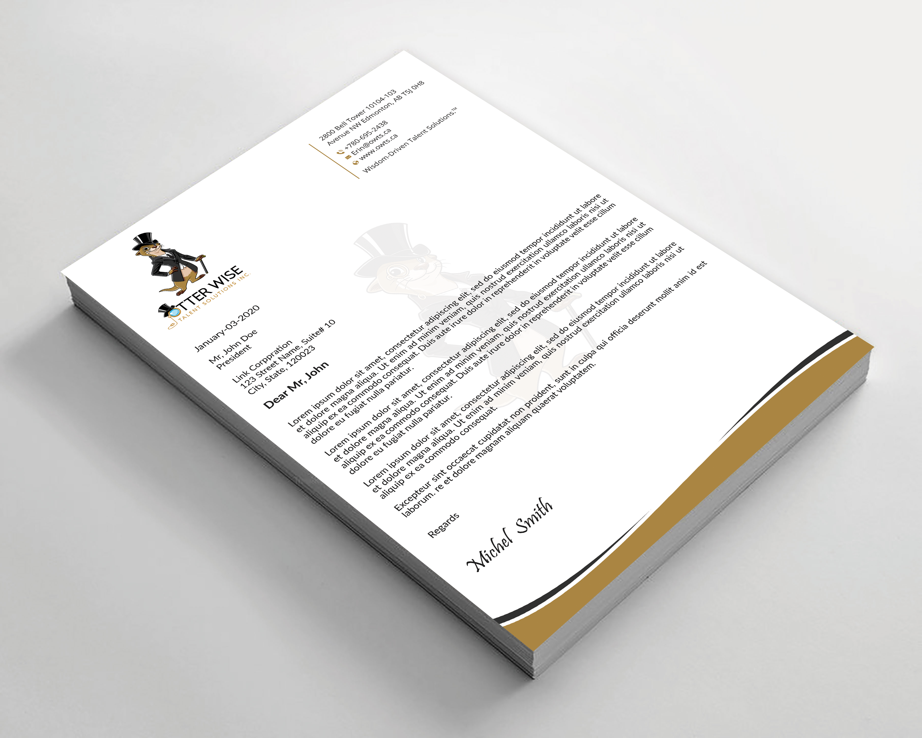 Letterhead Design by Expert Bappy for this project | Design #34735408