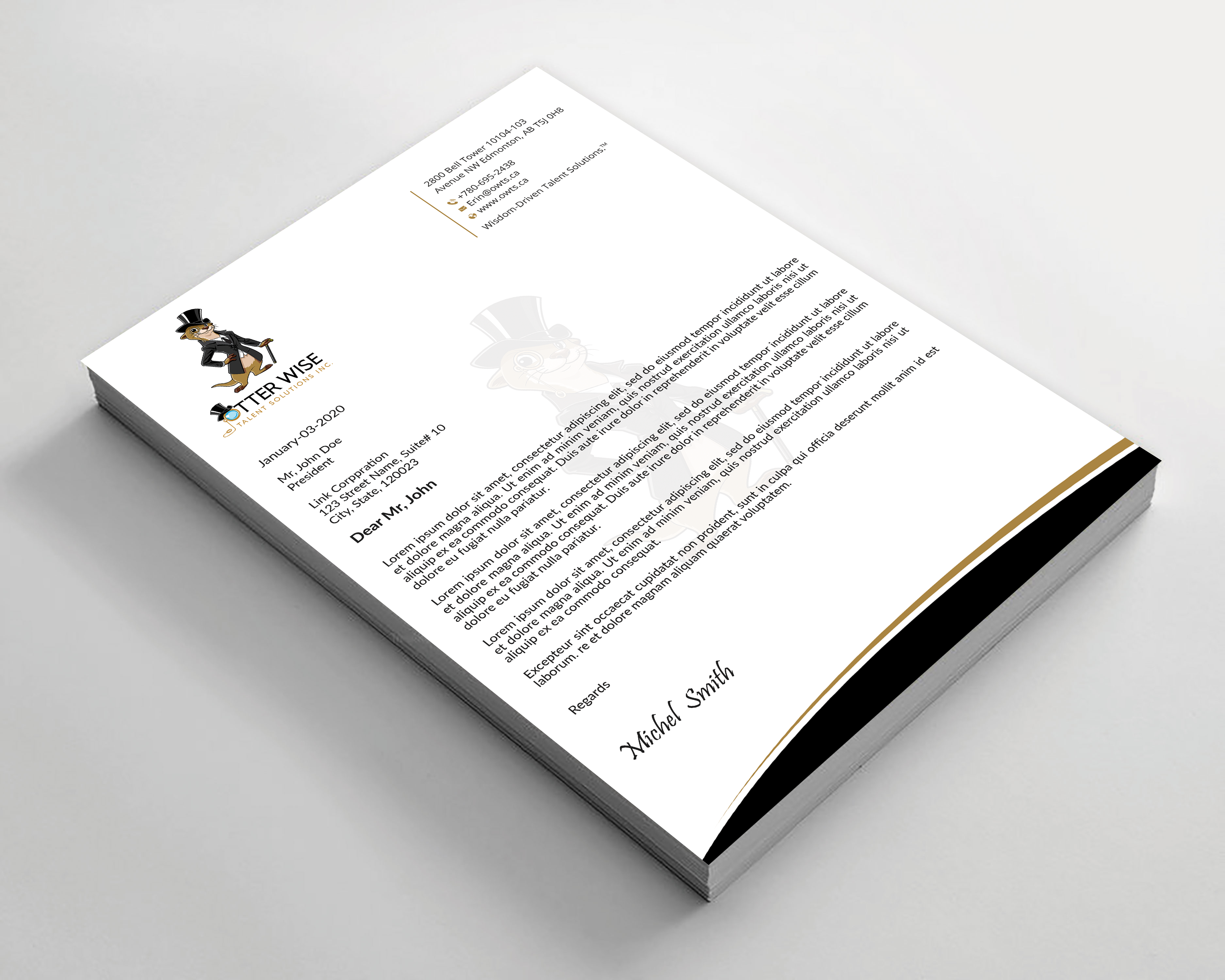 Letterhead Design by Expert Bappy for this project | Design #34735409
