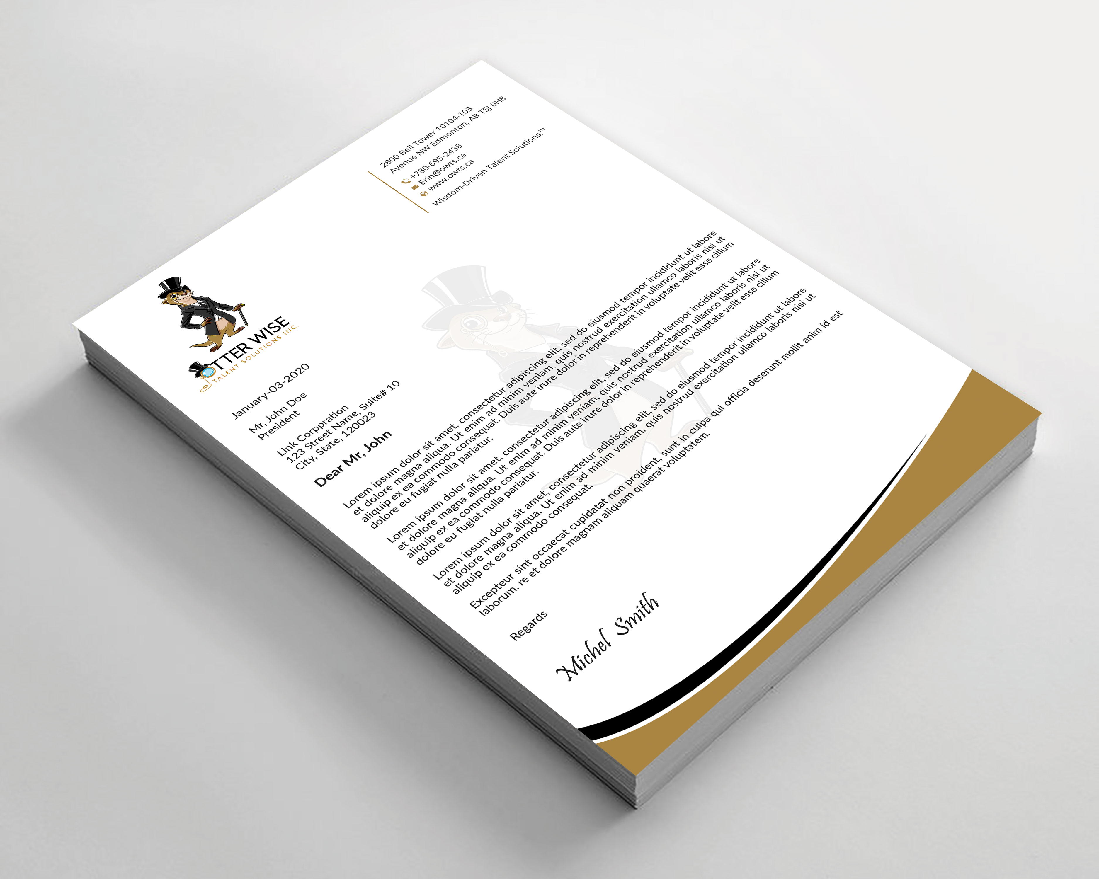 Letterhead Design by Expert Bappy for this project | Design #34735428