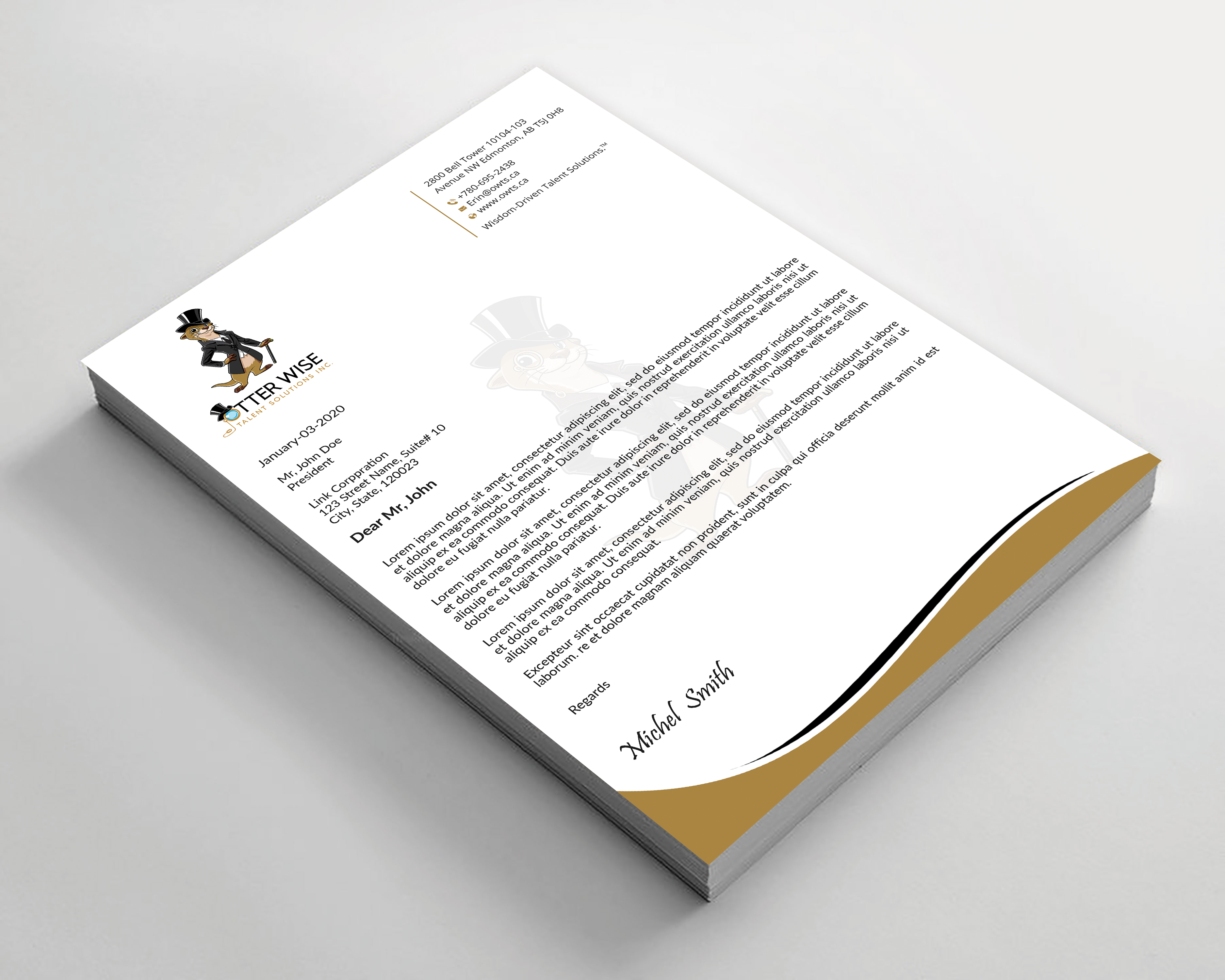 Letterhead Design by Expert Bappy for this project | Design #34735429