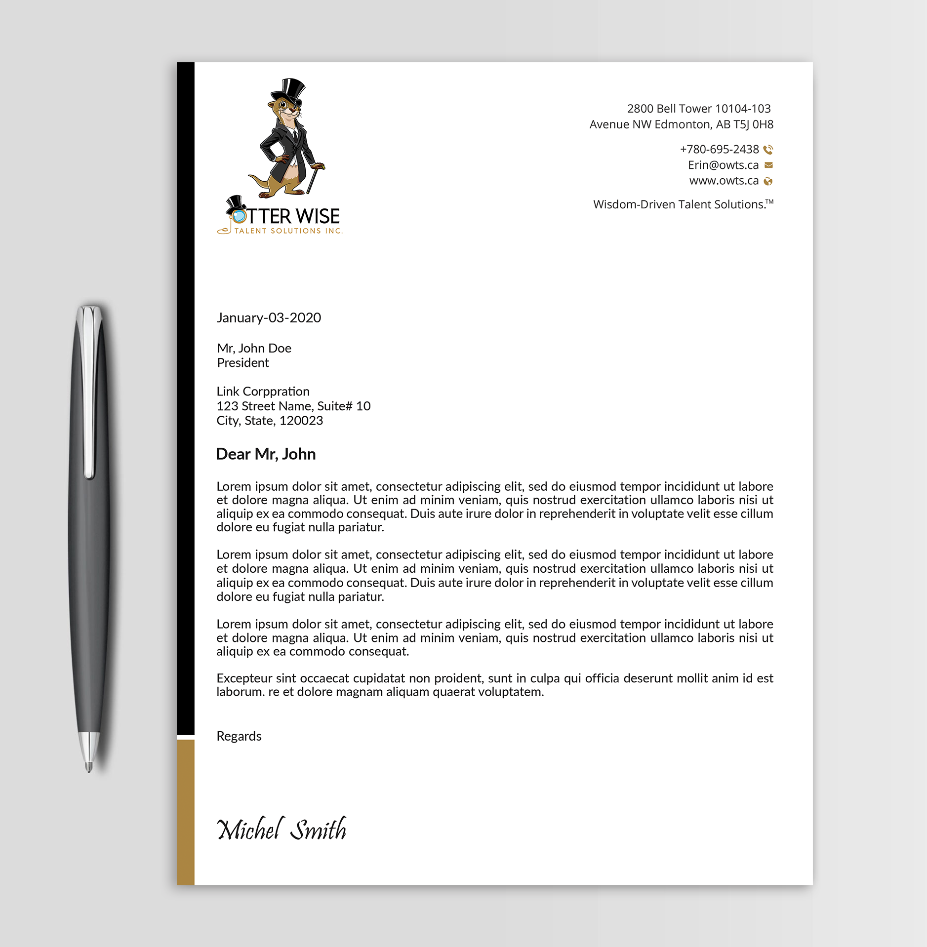 Letterhead Design by Expert Bappy for this project | Design #34736133